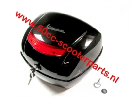 Topkoffer Vespa Lx zonder drager Zwart 98/A  orig 6221840XN2