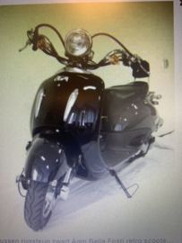 Kussen rugsteun zwart Agm Bella Fosti retro scooter 78719