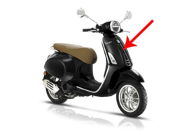 Voorscherm midden Vespa Primavera rst zwart vulcano 98/ a origineel 1b005209000xn2