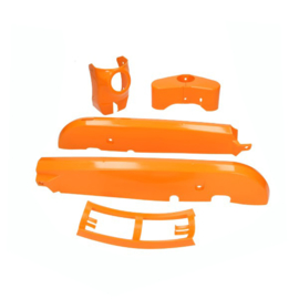 Kappenset plastic kreidler oranje 4-delig 45310