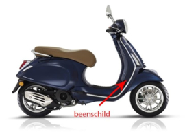 Beenschild Vespa Primavera blauw met 289/ a origineel 1b003620000dk