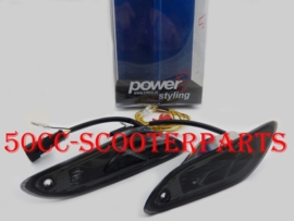 Knipperlichten Vespa Primavera Sprint Led Audi Look achter smoke 24ve58
