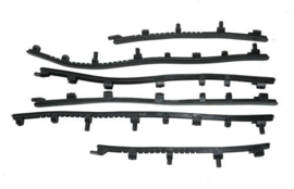 Rubber set treeplank vespa lx, vespa S Piaggio origineel 657126