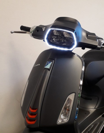 koplamprand led  Vespa sprint zwart glans DMP 37211