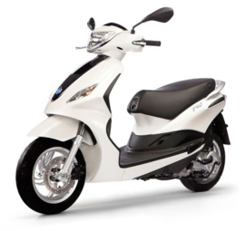 Windscherm Piaggio New Fly 2012 Hoog Smoke 38543