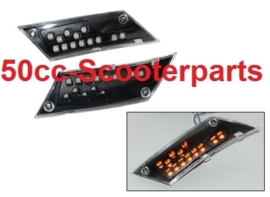 knipperlichten + led lamp zip2000 zwart- transparant achter DMP	41864