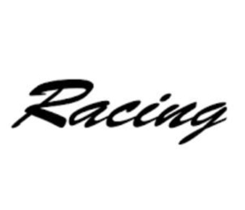 Sticker woord "Racing"zwart  185666