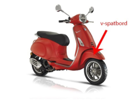 Voorspatbord Vespa primavera mat rood 896/ a origineel 1b003894000s8