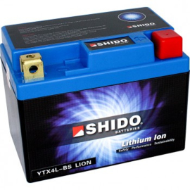 Shido LTX4L-BS Lithium Accu 12V Vespa 2T universeel 121438