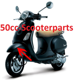 Voorspatbord Vespa Lx Zwart Grafite 79/A Origineel 66652800Nd 39296