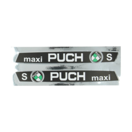 Stickerset Puch Maxi S zwart - wit 10010053