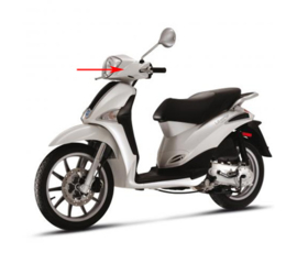 Stuurkap voor Piaggio Liberty 4t rst wit stella 595 origineel 65499100bu