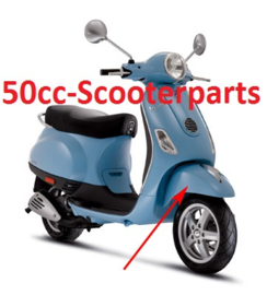 Voorspatbord Vespa Lx Blauw Celeste 241/A Origineel 66652800C5