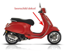 Beenschilddeksel Vespa primavera mat rood 896/ a origineel 67361800s8