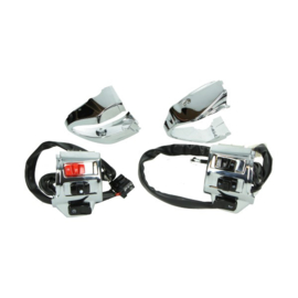 Stuurschakelaar set compleet Vespa Primavera Sprint chrome 37117