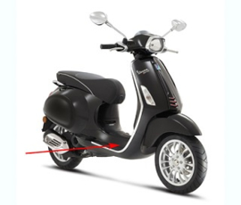 Treeplank Vespa Sprint Zwart Lucido (94) Origineel 6736125090