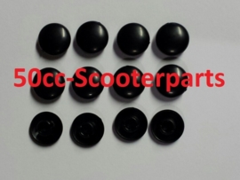 Afdekdop Vespa Lx S Lxv Sprint Primavera 12stuks mat zwart 122664