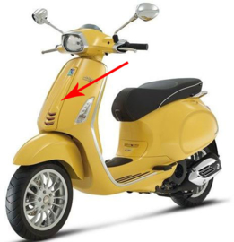 Voorscherm midden Vespa sprint geel 968/ a origineel 1b000203000l5