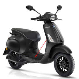 Treeplank [notte] Vespa Sprint 4T (euro4) rst2018 zwart mat 99/C origineel 67361200nv