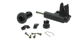 Zadelslot set vanger Piaggio Zip2000 origineel 850662
