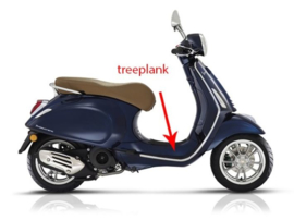 Treeplank Vespa Primavera mat blauw 288 a Piaggio origineel 67361200dy