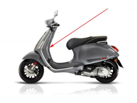 Beenschilddeksel piaggio origineel grijs titanio 707/c past op sprint sport 67361800hq