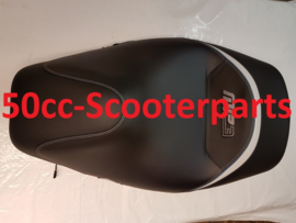 Zadel Comfort Piaggio Mp3 Shad zwart / blauw 42963