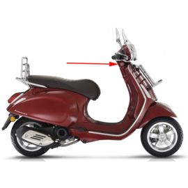 Stuurkap onder Vespa Primavera Touring Rood Metallic 880/A Origineel 67364700Yr5