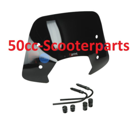 Windscherm Vespa Sprint hoogglans laag zwart 37698