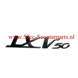 Sticker woord [lxv50] Vespa lxv chroom origineel 656225