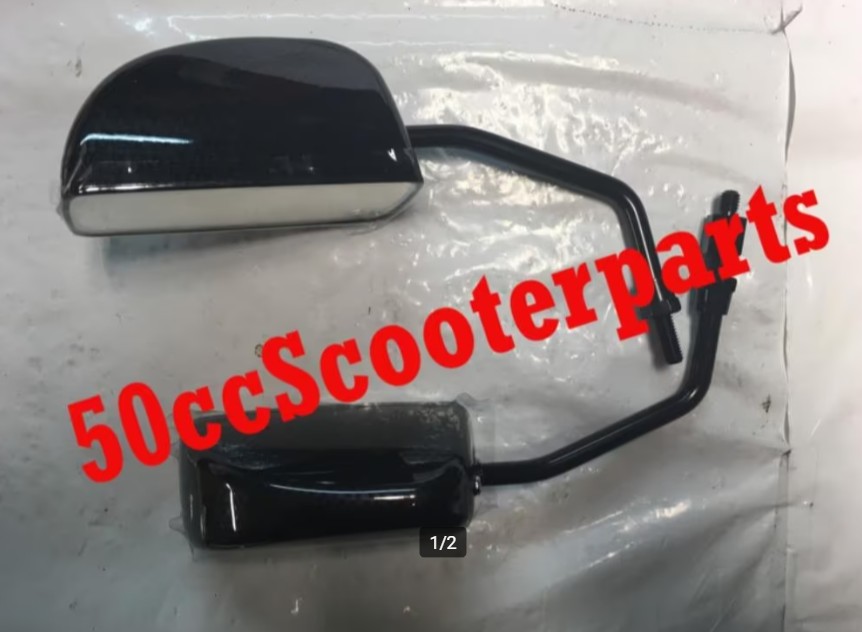 Spiegel Set Rechthoekig Universeel Scooter M8 Carbon 123873