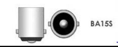 Lamp 12 Volt / 10 Watt ba15s rood 121883