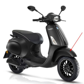 Voorspatbord zwart mat notte Vespa sprint 71162