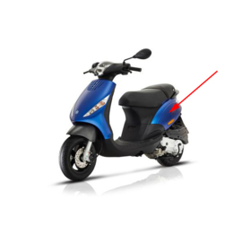 Zijscherm Piaggio zip 4-takt (euro4) blauw mat 284 / a origineel 1b005483000dz