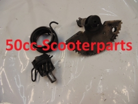 Kickstarterset compleet vespa et4 125cc leader  830284 gebruikt