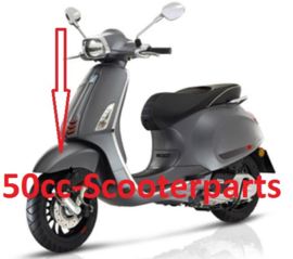 Spatbord voor Vespa Sprint grijs 707/c 29ve986