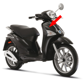 Voorkap Piaggio liberty 4-takt rst zwart vulcano 98 / a origineel 67287200xn2