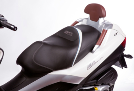 Zadel Comfort Piaggio Mp3 Shad zwart / blauw 42963