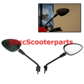 Spiegelset mat zwart Vespa Sprint 42940