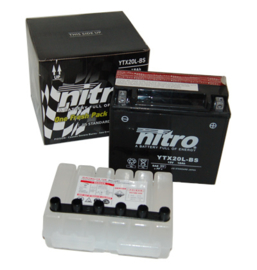 Accu ytx20l-bs onderhoudsvrij 18amp Nitro Gel 120746