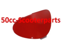 Dop stuurkap Primavera rood links onder dragon 894 Piaggio origineel 67543100r7