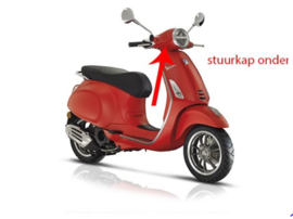 Stuurkap onder Vespa Primavera mat rood 896/ a origineel 1b005469000s8