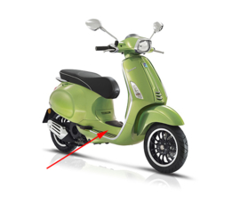 Treeplank Vespa sprint groen metallic 341/ a origineel 67361200vu