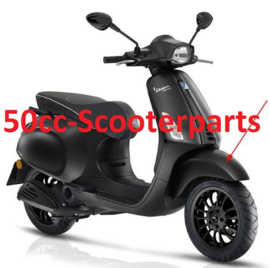 Voorspatbord origineel Vespa Sprint 4T euro4  Mat Zwart Notte 99c 67364400nv