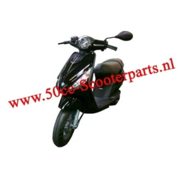 Valbeugels voorscherm Piaggio zip2000 mat zwart 41402