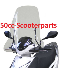 Windscherm Kymco Agility 16inch hoog met bevestiging set 29920014