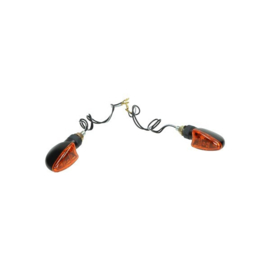 Knipperlichtset mini model pijl zwart / oranje 123862