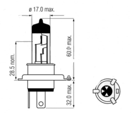 Lamp 12v 35/35w Hs1 (Halogeen) 231215