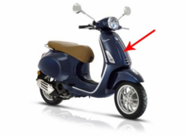 Voorscherm midden Vespa Primavera rst blauw metallic 289/ a origineel 1b005209000dk