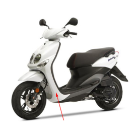 Voorkap onder yamaha neo's vanaf 2008 wit parelmoer bwc1 links origineel 5c2f834500p7